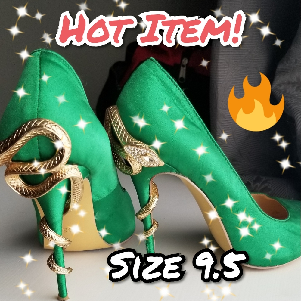 🔥Emerald Green Stilleto Heels